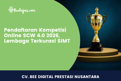 Pendaftaran Kompetisi Online SCW 4.0 2026, Lembaga Terkurasi SIMT